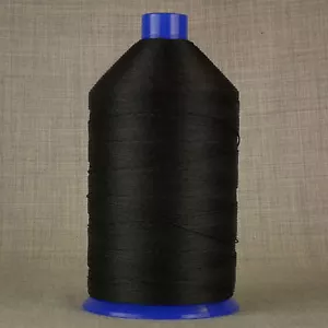 VERY STRONG TKT 8 BLACK SEWING THREAD 1500m SPOOL CORESPUN LEATHER OXELLA RASANT - Picture 1 of 1