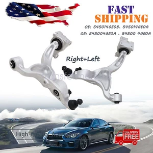 FRONT LEFT+RIGHT LOWER SIDE CONTROL ARM FOR 2014-2018 2019 2020 INFINITI Q50 Q60 - Picture 1 of 21