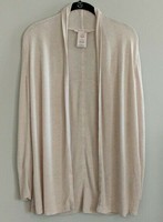 Philosophy Open Front Cardigan Sweater Oatmeal Heather Size S