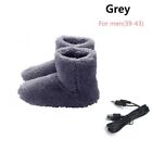 Plush Foot Warmer Shoes Winter Warming Slipper Electric Heated Shoes Warm Foot