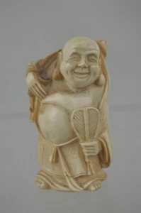 ALTE FIGUR / NETSUKE AUS RESIN - - Bild 1 von 4