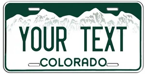 PERSONALIZED COLORADO VANITY LICENSE PLATE AUTO TAG - Foto 1 di 1