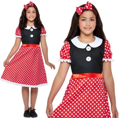 Girls Fancy Dress Lindo Mouse Costume Childs Mouse Outfit by Smiffys Foto 1 de 4
