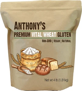 Anthony's Vital Wheat Gluten, 4 lb, High in Protein, 4 Pound (Pack of 1) - Picture 1 of 6