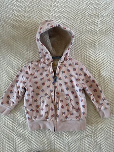 Mini boden fleece lined girls floral hoodie 5-6Y - Picture 1 of 5