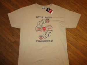 CAMISETA CAMISETA NUEVA CON ETIQUETAS DE LA SERIE MUNDIAL DE LIGAS PEQUEÑAS Béisbol WILLIAMSPORT PA Adulto XL - Imagen 1 de 3