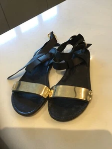 Sandali Forever 21 con lingotto oro - uk 5,5 - Foto 1 di 4