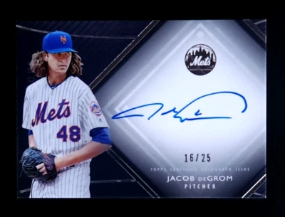 2017 Topps Diamond Icons - Blue Ink Signatures Jacob deGrom #DA-JD /25 - Image 1 of 2