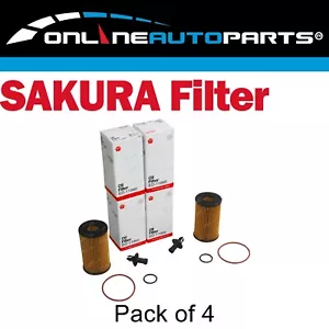 4 Pack Oil Filters for Landcruiser VDJ76 VDJ78 VDJ79 V8 1VD-FTV 4.5L 2007-2014 - Picture 1 of 2