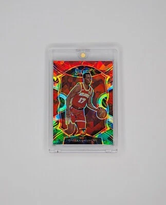 Onyeka Okongwu RC - 2020-21 NBA Select Concourse RWG Cracked Ice Rookie Card #66 - Image 1 of 2