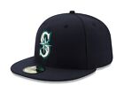 New Era 59Fifty MLB Team Seattle Mariners Game On Field Navy Fitted Men Cap 2016