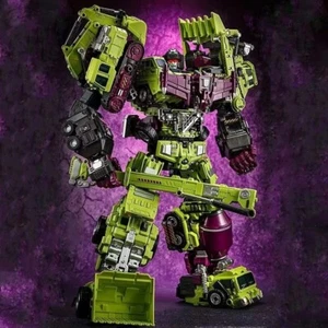 Jinbao Green GT Devastator 6-in-1 Construction Vehicle Transformable Set - Picture 1 of 18