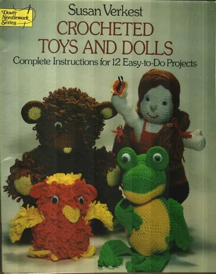 JUGUETES Y MUÑECAS DE GANCHILLO USADOS 12 DISEÑOS COSAS ANIMALES GANCHILLO PATRÓN LIBRO Foto 1 de 4