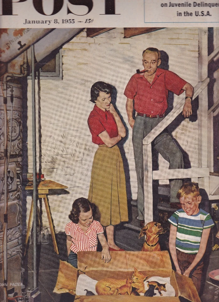 Saturday Evening Post Willie Shoemaker Edmund Purdom January 8 1955 - Image 1 of 1