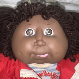 1982 Vintage Cabbage Patch Kids Doll Tongue Africian black jacket complete outfit - Bild 1 von 24
