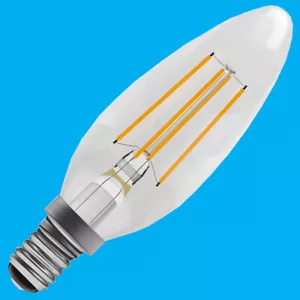 1x 4W (=40W) LED Filament Candle Low Energy Instant Light Bulb SES E14 Lamp - Picture 1 of 1