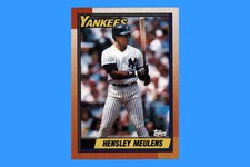 1990 Topps Baseball #83 - Hensley Meulens [Base] New York Yankees EX-MT