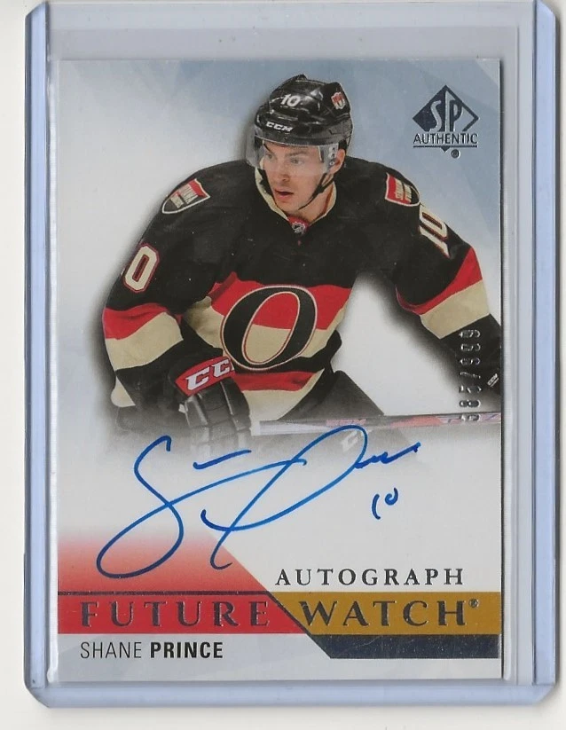 15-16 2015-16 SP Authentic #239 Shane Prince AUTO Rookie 385/999 Ottawa Senators - Image 1 of 1