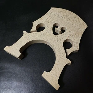 1x 1/8 Upright Double Bass Maple Bridge European Maple Wood - Picture 1 of 1