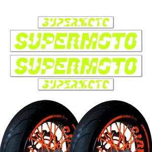 Supermoto 17" Inner Rim Decals Sticker Y01 For Yamaha WR 450F WRF 250 400 450 - Picture 1 of 21