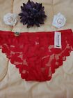 Xl Juicy Couture Jc8203 Logo Waist Cheeky Floral Lace Panties Nwt