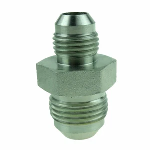 3 Pcs Hydraulic Adapter Fitting Straight Male Connector 1/2" JIC X 3/8" JIC - Picture 1 of 1