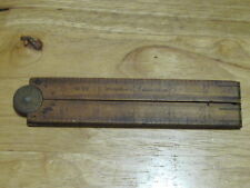 1860 Stephens & Co. Riverton, CT Antique Wood #53 Wooden Ruler