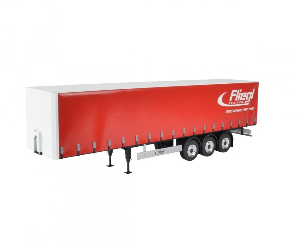 Carson 500907235 - 1:14 3-Achs Fliegl Megarunner Tarpaulin (Red) - New - Image 1 of 1
