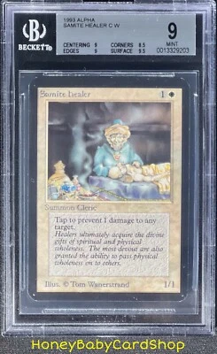MTG Limited Edition Alpha 1993 Samite Healer BGS 9.0 MINT Old School 93/94 - Image 1 of 4