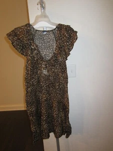 Women Leopard Print Dress Size Large - Picture 1 of 8