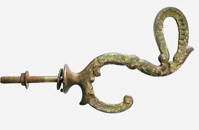 Victorian Bronze Ornate Wall Hook Hall Tree Coat Hat Hanger Antique Salvage - Image 1 of 4
