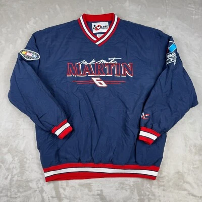 Mark Martin 6 Mens Jacket Pullover Chase Valvoline Windbreaker NASCAR Sz L - Image 1 of 4
