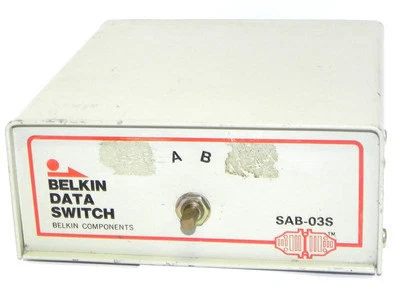 BELKIN DATA SWITCH SAB-03S A,B,D SWITCH SAB03S - Image 1 of 2