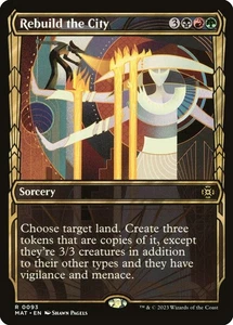 Rebuild the City Foil (093) Showcase March of the Machine: The Aftermath MAT MTG - Picture 1 of 1