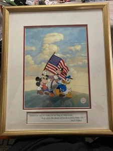 Disney “SPIRIT OF AMERICA” LE 2500 - Mickey Mouse, Goofy & Donald Duck With COA - Picture 1 of 8