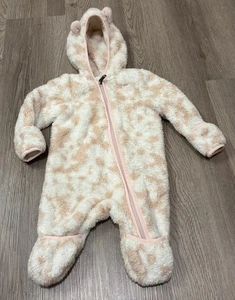 The North Face Baby Bear Fleece Bunting One-Piece Suit Pink Gardenia 0-3 Months - Picture 1 of 3