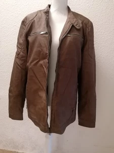 Damen Jacke Lederoptik Gr. XXL Braun - Bild 1 von 5