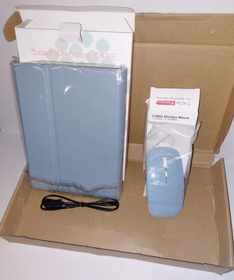 Detachable Wireless Bluetooth Keyboard Case for iPad Mini 6 with Mouse Blue - Image 1 of 4