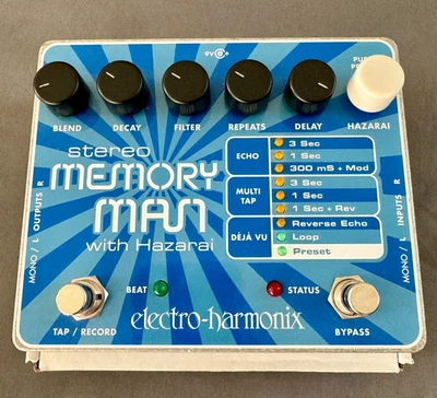 Electro-Harmonix EHX Stereo Memory Man with Hazarai Delay Looper Pedal - Image 1 of 4
