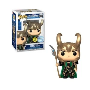 Funko Pop Marvel Studio Avengers Loki with Scepter (Glow in dark) #985 Vinyl Fig - Picture 1 of 1