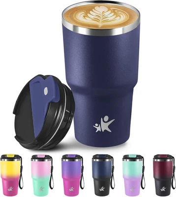 Tazza Termica 20Oz, Termos Caffè, Bicchiere Termico Con Coperchio a Prova Di Per - Immagine 1 di 4