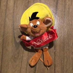 Warner Brothers Studio Store Feliz Navidad SPEEDY GONZALEZ 9" Bean Bag Plush - Picture 1 of 3