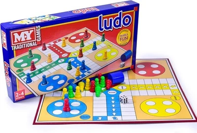 Classic Ludo Game Play Set Family Kids Fun Traditional Board Games (Open Box) - Image 1 of 4