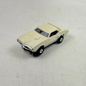 Coche Ranura Aurora HO Tuff Ones Pontiac Firebird Blanco Tjet 500 Remache Abierto De Colección - Imagen 1 de 15