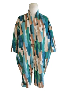 ✨MARINA RINALDI  LINEN Duster Jacket   Plus size 27-US W18_IT56,DE48, FR52, GB22 - Picture 1 of 17