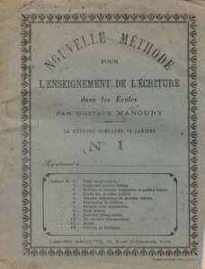 Nouvelle méthode pour l'enseignement de l'écriture N°1|Gustave Manoury|Bon état - Picture 1 of 1