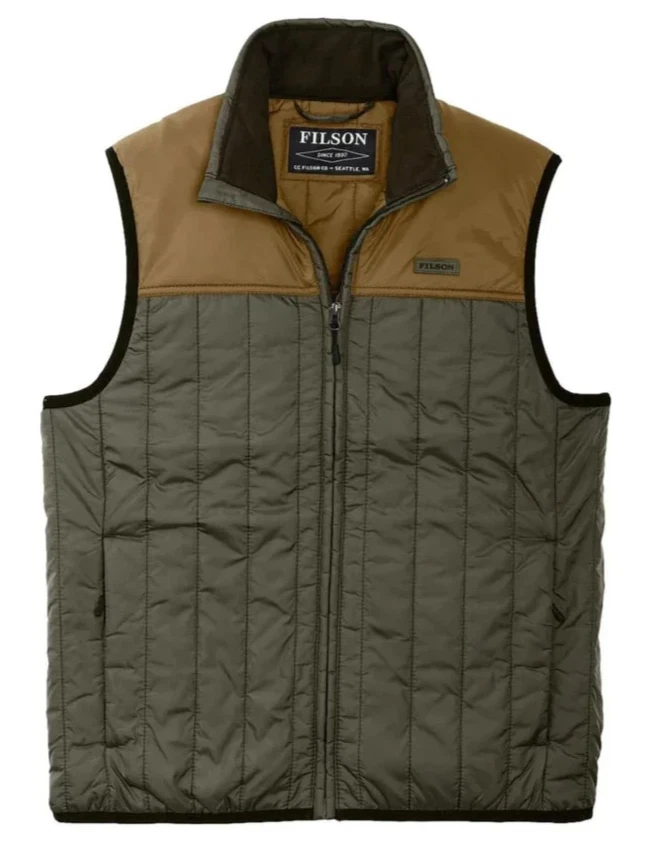 Filson Ultralight Vest - M - - 20114890 Surplus Green Gold Ochre Dark Tan CC