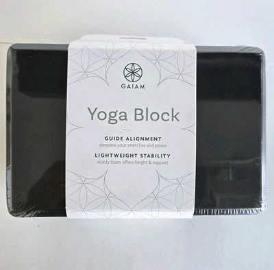 Novo bloco de ioga Gaiam suporte látex sem meditação pilates lavanda - Imagem 1 de 4