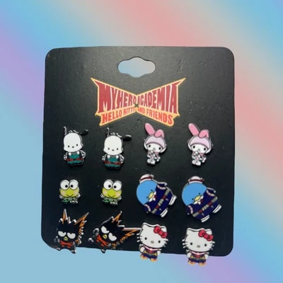Sanrio My Hero Academia X Hello Kitty And Friends Stud Earring Set - Image 1 of 3