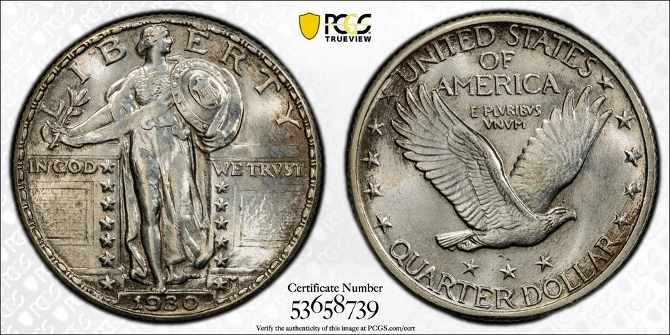 1930 P Standing Liberty Quarter PCGS MS-64 FH - Image 1 of 1